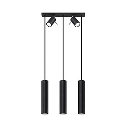 Sollux Lighting Lampe suspendue RING 3 noir