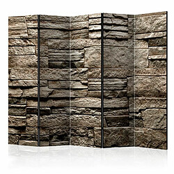 Paris Prix Paravent 5 Volets Beautiful Brown Stone 172x225cm