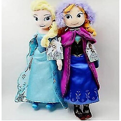 Avis Universal Frozen Princess Anna Elsa Snow Queen Doll Kids Toys Christmas Gifts Stuffed Plush 50cm 2pcs()