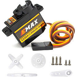 EMax ES08A II 8.6g Servo analogique à engrenages en plastique avec kit de support de bras 15T pour pièces de rechange axiales SCX24 RC 