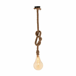 Suspension Thai Natura Naturel Verre Corde 3 W Ø 16 x 25 cm 16 x 175 x 16 cm