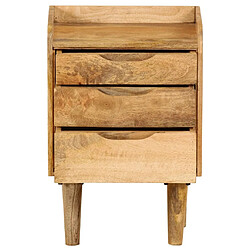 Avis Maison Chic Table de chevet,Table de Nuit,Meuble de Rangement Bois de manguier massif 40 x 30 x 59,5 cm