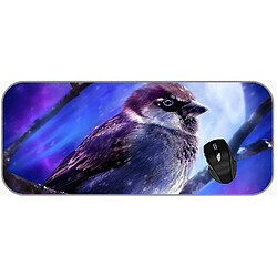 Universal Yyh- (750x300x3) xxl Professional grand coussin de souris Animal Sparrow Pad de souris de jeu