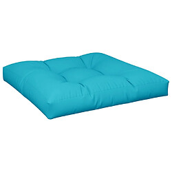 Acheter vidaXL Coussins de palette lot de 2 turquoise tissu