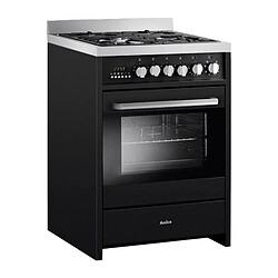 Cuisiniere mixte - AMICA - ACME2005N - 4 feux - 90-95 x 60 x 60 cm - Noir