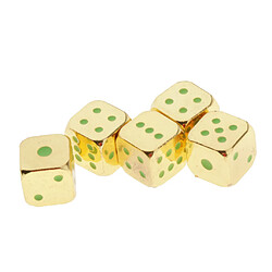 5pcs Polyédriques Noctilucent Dice Réglés Pour L'or De Partie De Jeu De Société Jeu de dés