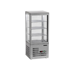 Vitrine réfrigérée pour présentation et stockage sur comptoir 78L - Noir ou Gris - Tefcold