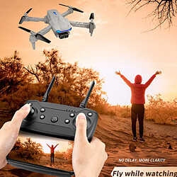 Universal S89 Pro Drone 4K HD Double Camera 1080p WiFi FPV Vision Localisation DRON Altitude Conservation RC Quadcopter avec V4 Drone | RC Helicopter(blanche)