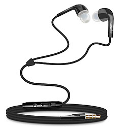 LinQ Écouteurs Jack 3.5mm Intra-auriculaires Microphone Boutons Contrôle Noir