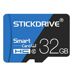 Wewoo Carte Micro SD mémoire STICKDRIVE 32 Go haute vitesse U1 bleue et noire TF SD