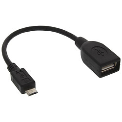 Câble adaptateur USB USB OTG InLine® Micro-B mâle vers USB A femelle 0,15 m 