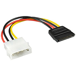 Câble adaptateur d'électricité SATA, InLine®, 1x 5,25"" fem. à 15pin SATA mâle