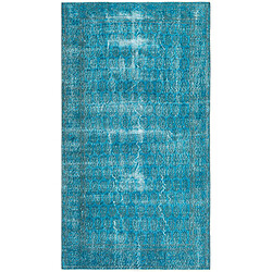 Vidal Tapis de laine 201x112 turquoise Ultra Vintage 