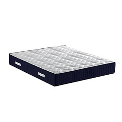 Provence Literie Lot de 2 Matelas benjamin a Ressorts Ensaches + 4 cm Memoire de Forme 80 Kg/m3 + 2 Aleses 80x200 Hauteur +/- 31 cm - Accueil Moelleux - Soutien Equilibre + 2 Oreillers Visco - 7 Zones de Confort - Hypoallergenique