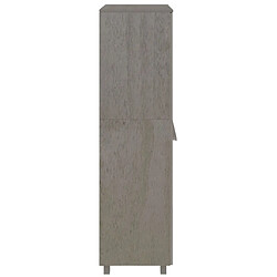 Avis vidaXL Garde-robe HAMAR Gris clair 89x50x180 cm Bois massif de pin