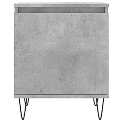 Maison Chic Table de chevet,Table de nuit,Table d'appoint pour salon gris béton 40x30x50 cm bois d'ingénierie -MN27872 pas cher