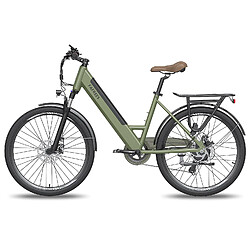 Honey Whale FAFREES F26 Pro 14.5AH Vélo Électrique - Moteur 250W Batterie 36V14.5AH Assisted Autonomie 110KM Frein à Disque Mécanique - Vert Foncé