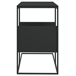 Avis vidaXL Table d'appoint Noir 55x36x59,5 cm Bois d'ingénierie