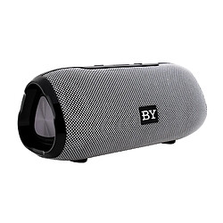 Wewoo Enceinte Bluetooth BY Portable Haut-parleur Étanche 3D Stéréo Musique Surround Système de sonorisation extérieure Support TF AUX Gris