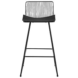 Acheter Beliani Tabouret de bar Set de 2 Métal Noir FREDONIA