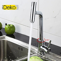 iDeko®Robinet Mitigeur cuisine Chrome & Flexible 