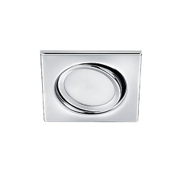 Lumière Downlight Encastrable Carré Moderne Chrome 3000K