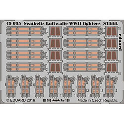 Seatbelts Luftwaffe WWII fighters STEEL - 1:48e - Eduard Accessories 