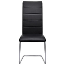 Avis Decoshop26 Lot de 2 chaises de salle à manger cuisine cantilever design moderne synthétique noir CDS020373