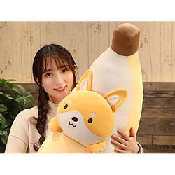 Avis Universal 60cm mignon dessin animé animal banane peluche fruit doux proush oreiller super doux enfant jouet bébé poupée cadeau d'anniversaire | peluche animal en peluche (Shiba Inu)