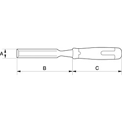 Bahco - Ciseau à bois anti-fissures ERGO™ 18 mm - 434-18