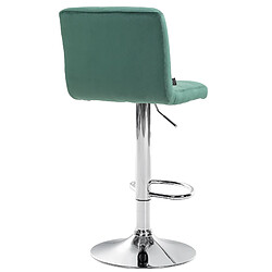 Non Tabouret de bar Peru velours chrome