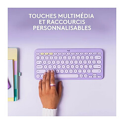 Logitech - Clavier sans fil K380 - Lavender Lemonade