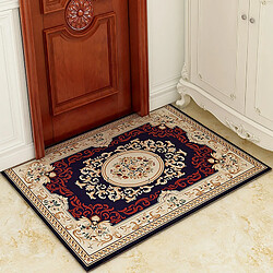 LUUCOZK Tapis de porte avant antidérapant pour entrée intérieure -17-bleu-100x140cm 