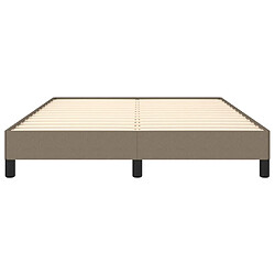 Acheter vidaXL Cadre de lit sans matelas taupe 140x190 cm tissu