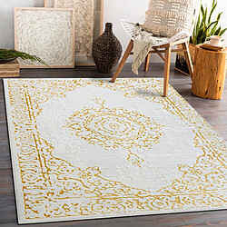 RUGSX Tapis CORE 6268 Cadre, Ornement ombragé - structurel, deux niveaux de molleton, ivoire or 160x220 cm pas cher