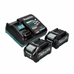 Makita JR 001 GM201 Scie sabre sans fil 40 V max. + 2x Batteries 4,0 Ah + Chargeur + Coffret de transport