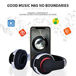 Universal Casque sans fil argenté casque Bluetooth casque stéréo pliable casque de jeu avec microphone support carte TF pour téléphone iPad | pas cher