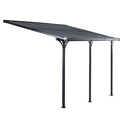 Pergola Gardiun Elliot 11 m² 435x254x220/260 cm Aluminium et Polycarbonate 