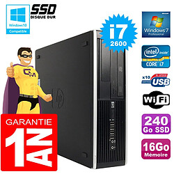 PC HP Compaq 8300 SFF Core I7-2600 Ram 16Go Disque 240Go SSD Graveur DVD Wifi W7 · Occasion 