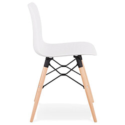 Acheter Alterego Chaise scandinave 'TONIC' blanche design