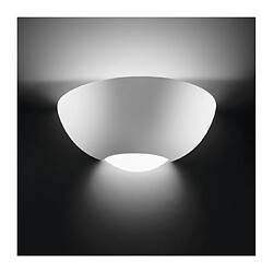 Luminaire Center Applique en plâtre Casablanca blanc 1 ampoule 10cm