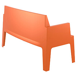 Acheter Alterego Banc de jardin 'PLEMO XL' orange en matière plastique