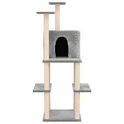 Avis Arbre à chat avec griffoirs,niche pour chat en sisal Gris clair 144,5 cm -MN12572