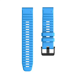 Avis Wewoo Bracelet pour montre connectée Garmin Fenix 6X 26mm Silicone Smart Watch de remplacement bleu ciel