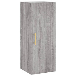 Maison Chic Armoire murale,Meuble de Rangement pour salon,cuisine sonoma gris 34,5x34x90 cm -MN20945