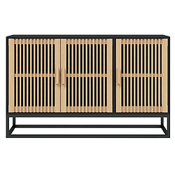 Avis vidaXL Buffet noir 105x30x65 cm bois d'ingénierie