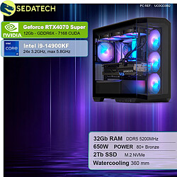 Sedatech PC Gamer V360 • Intel i9-14900KF • RTX4070 Super • 32Go DDR5 • 2To SSD M.2 • sans OS