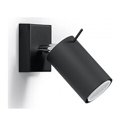 Luminaire Center Applique murale RING acier noir 1 ampoule Matériau : acier  Coloris : noir   Dimensions en Cm : 10 x 15 x 8  Nombre d'ampoules : 1  Type d'ampoule : GU10  Puissance en Watts (W) : 40  Ampoules incluse