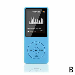 Bluetooth Mp3 Music Player Portable Mp4 Fm Radio Externe Ultra-Mince Étudiant Mp3 Enregistrement Stylo Bleu 