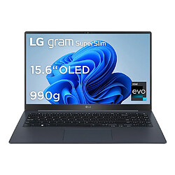 PC portable Lg Gram SUPERSLIM OLED 15,6" FHD Intel Core i7 1360P RAM 32 Go LPDDR5 2 To SSD Intel Iris Xe Plateforme Intel Evo